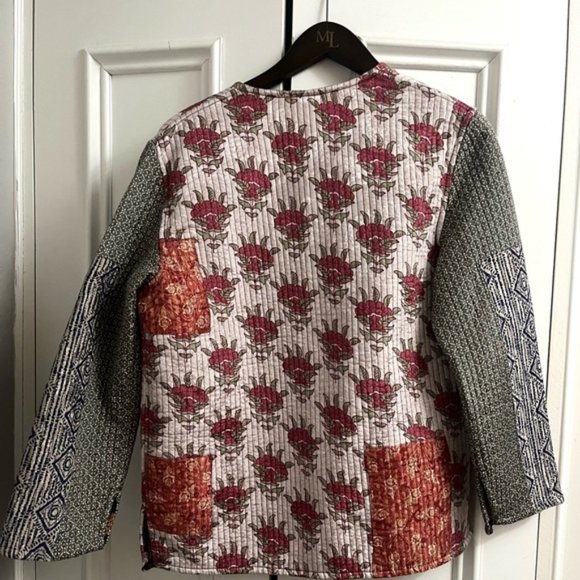 Zara Reversible Quilted Patterned Jacket Size XS - Picture 5 of 12